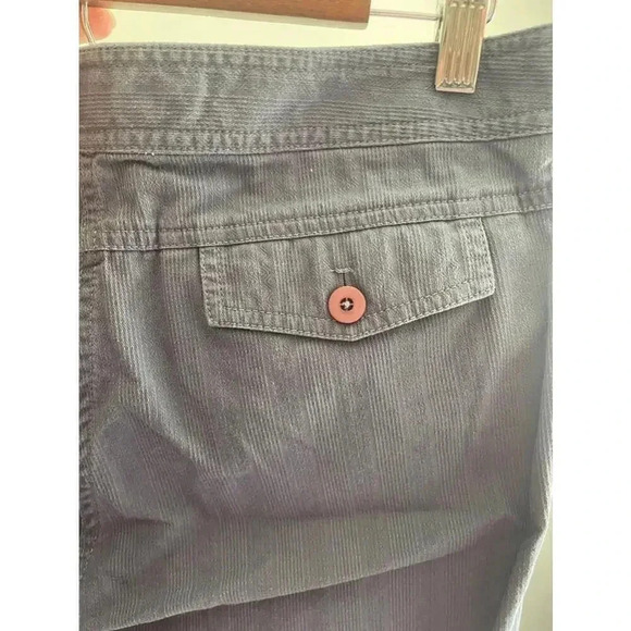 J Jill Blue 100% Cotton Textured Capri Pants Genuine Fit Below Waist 12 EUC 0304 - Picture 6 of 12